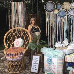 baby shower at Randall House back yard