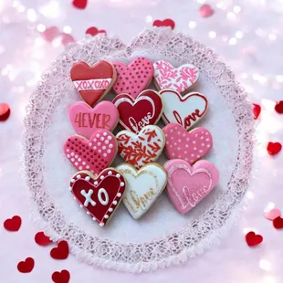 Treat your loved ones to our delectable Valentine's Day hand decorated sugar cookies! Baked with care and premium ingredients.