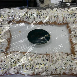 Super sized traditional King Cake