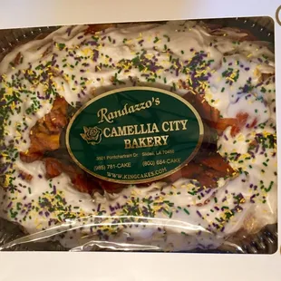 Traditional King cake to start off the New Year!