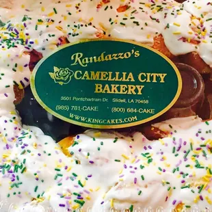 Traditional King cake = yummy!