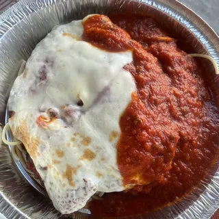 Chicken Parmigiana with Pasta