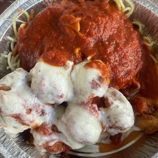 Shrimp Parmigiana with Pasta