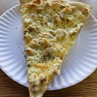Chicken Alfredo slice, sooooo good February 2025