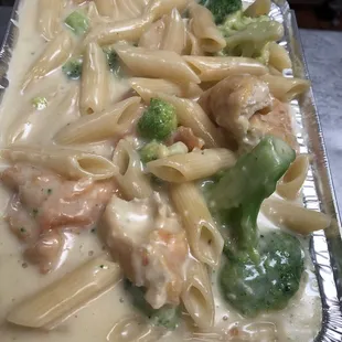 Real chicken Alfredo