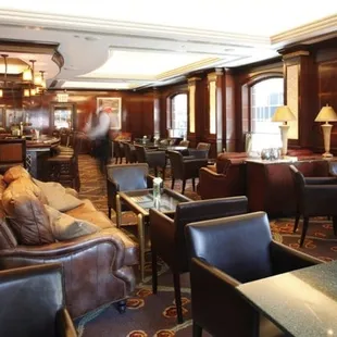 the bar and lounge area