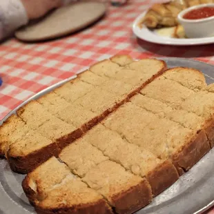 two slices of bread on a plate