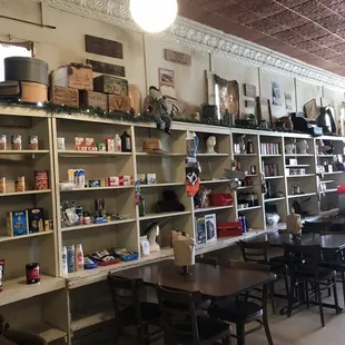 the interior of the store