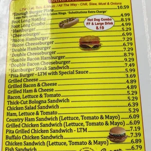 Menu (Randy&apos;s Barbecue: Statesville, NC)