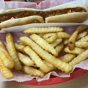 Foot Long Hotdog (Randy&apos;s Barbecue: Statesville, NC)