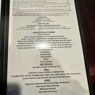 2025 Menu