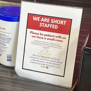 This is the warning that you are greeted with at the door, along with the B health rating.