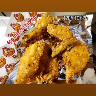 Golden fried chicken