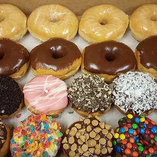 a variety of doughnuts
