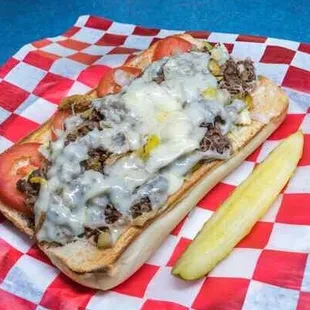 Steak and Cheese Sub loaded