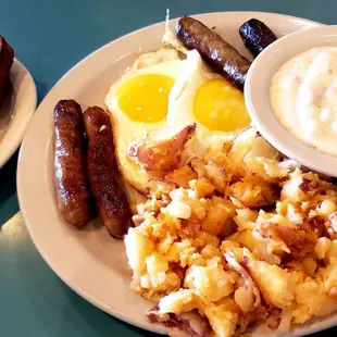 #8 with a side of sausage gravy