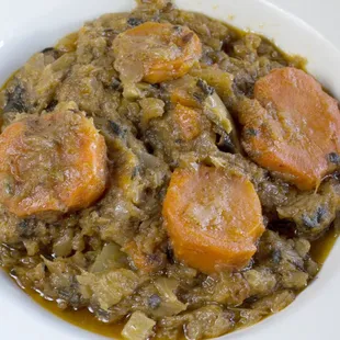 Legume (Haitian vegetable beef stew)