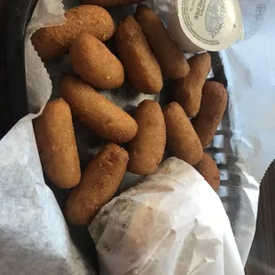 A copious amount of hush puppies