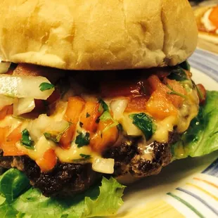 Nacho pico burger