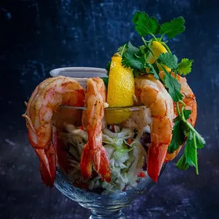 Cold colossal shrimp