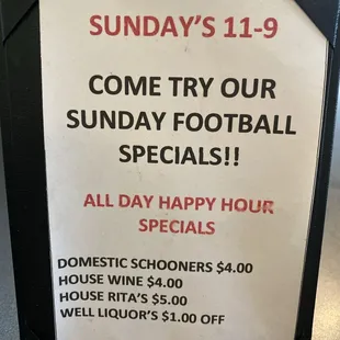 Specials