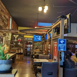 the inside of the restaurant