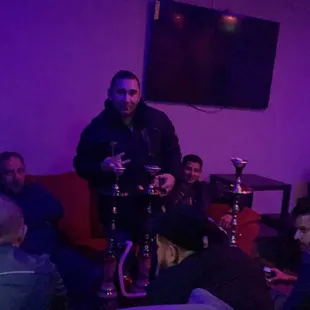 a man playing a video game