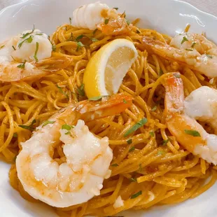 Aligned with Garlic Shrimp