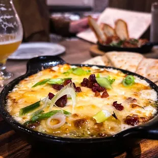 Boar bacon artichoke dip!