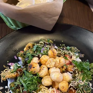 Crispy Green Chaat (G, N) gluten-free [ORDER THIS!]