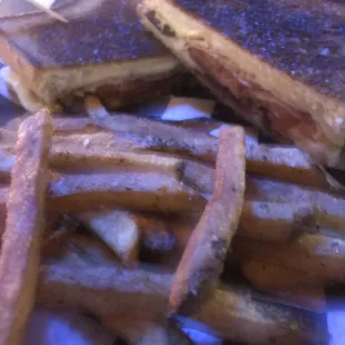 A horrible picture of my delicious Ranger Melt. I was too excited to eat it to set up a better shot.