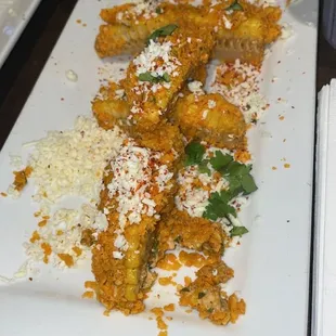 Cheesy Poblano Charred Corn