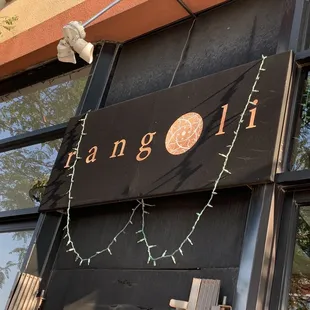 the front of the restaurant