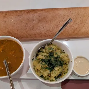 Dosa masala. Loved that they put the masala on the side. The dosa was good (but could be slightly more crispy)