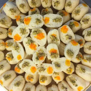 a platter of dried rangoli