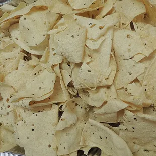a tray of nacho chips