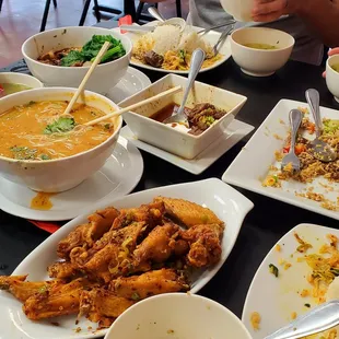 All 4 dishes