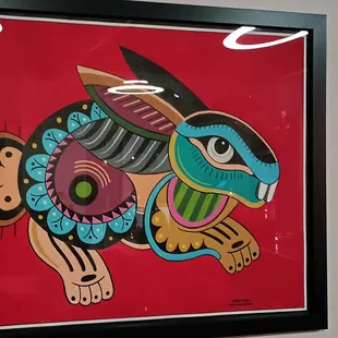 Nice art on the walls.