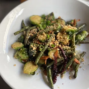 Brussels Sprout with dried fish/pork belly