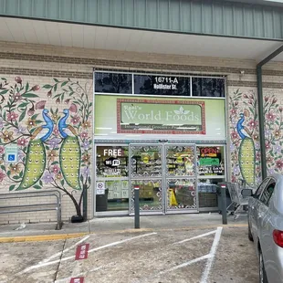 the front of the store