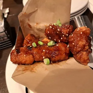 Boneless wings with Korean BBQ