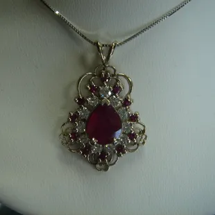Ruby and diamonds