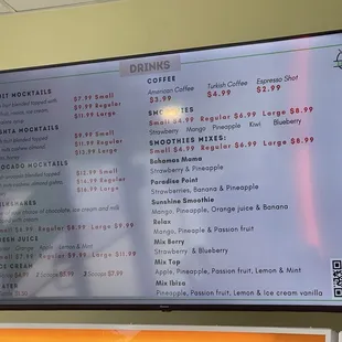 Menu 1/2