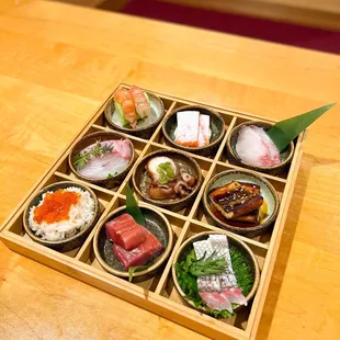 Omakase sashimi