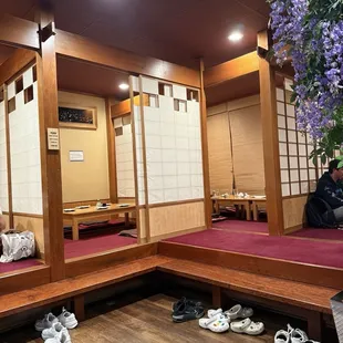 tatami seating area