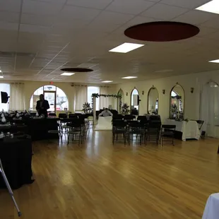 Setting up for our wedding