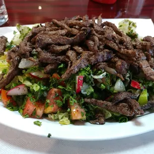 Had good flavor but beef was not cooked fresh to order.  Still tasty though...