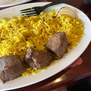 Beef Kabob Platter