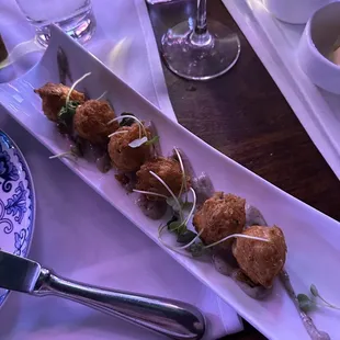 Ham and Truffle Beignets