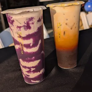 Ube Milk Tea &amp; Imperial Thai Tea